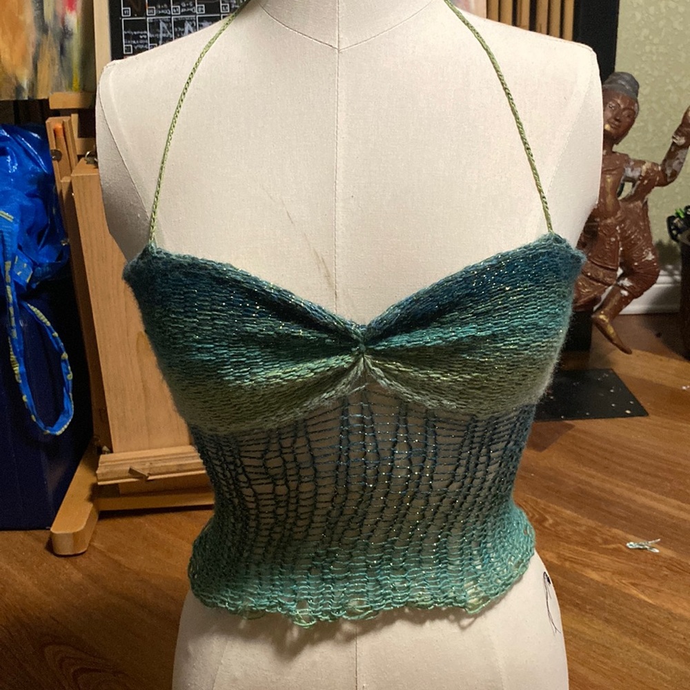 Handmade crochet halter top